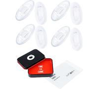 OWORK 4 pares de almohadillas de silicona ultra suave para nariz para Oakley Whisker/WireTap OO4071/Plaintiff OO4057/placa de metal OX5038, kit de repuesto de piezas de nariz antideslizantes a