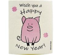 OWOSCHFETZN Bayeta de Cocina - Happy New Year - Pig Ben OWOSCHFETZN