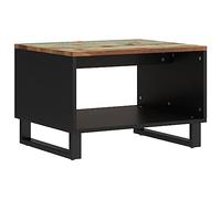 Owoxanthellate Mesa de centro de 60 x 50 x 40 cm, madera envejecida, estructura de hierro macizo, mesa de salón vintage industrial con espacio de almacenamiento, mesa de sofá para salón, dormitorio