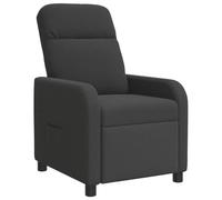 Owoxanthellate Sillón de relax con función reclinable, color gris oscuro | Sillón ergonómico para TV y descanso en suave Bouclé para salón y dormitorio con respaldo ajustable.