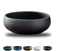 OWSEN Maceta de loto, cuencos de loto para plantar en agua en interiores, cuenco de bonsái, semillas de flor de loto, cuenco redondo de loto, cuenco de cerámica para plantas suculentas, diseño a