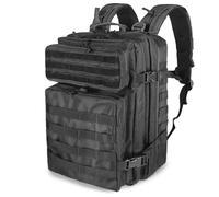 owwasd Militares Tácticas 45L Paquete de Asalto MOLLE con Gran Capacidad para Hombre Mujer para Viaje,Caza, Senderismo y Actividad al Aire Libre(Negro )