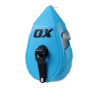 OX Contractor - Carrete de tiza ABS de 30 m, línea básica negra/relación de engranaje 1:1