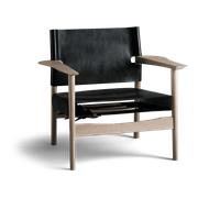 OX Denmarq Butaca Autumn estructura de roble tratado con jabón Negro