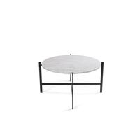 OX Denmarq Mesa de centro Deck mármol blanco. estructura negra