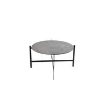OX Denmarq Mesa de centro Deck Mármol gris. estructura negra