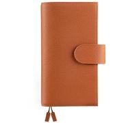 Ox Knight Funda de piel para Hobonichi Weeks/Weeks Mega - con lazo para bolígrafo, ranuras para tarjetas, bolsillo trasero y marcadores (marrón)