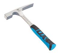 OX Pro Martillo de Albañil 680 g | Cabeza Cuadrada y Cincel 24oz | Cabeza cuadrada + cincel plano · Cuello delgado antivibración · Acero forjado templado una pieza
