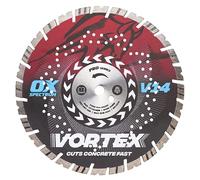 OX Pro V14 - Hoja de diamante para hormigón, 350 mm/22,23 mm, diente turbo en V para corte rápido y larga vida, corta bordillos y losas, pavimentos de hormigón, tejas, ladrillos, materiales de