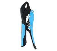 OX Tools Alicates de bloqueo de ajuste automático de 6 pulgadas, mandíbula curva, mango de agarre suave, liberación rápida, abrazadera ajustable resistente para tubería y metal