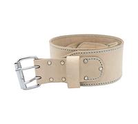 OX TOOLS Pro - Cinturón de herramientas de cuero blanco de 3 pulgadas, cintura grande de 34 a 44 pulgadas, para plataformas de herramientas, bolsas y fundas