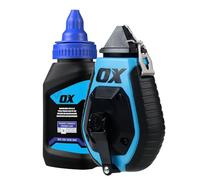 OX Trade - Carrete de tiza ABS de 30 m con paquete económico de agarre, línea gruesa estándar/relación de engranaje 6:1