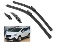 OXANC Coche, para Peugeot 3008 2008-2013, escobillas de limpiaparabrisas Delanteras de 30" + 28", Accesorios de Corte de escobillas, limpiaparabrisas de Goma
