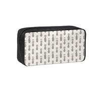 OXbnmm Bonita bolsa de almacenamiento con estampado de piña, espaciosa, con cremallera suave, soporte de poliéster para estudiantes y profesores