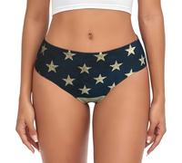 OXbnmm Bragas invisibles de la bandera americana para mujer, sin costuras, cómodas, para uso diario, suaves, transpirables, Negro, 3XL