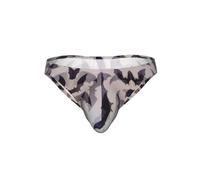 OXbnmm Calzoncillos de bikini para hombre con estampado de murciélagos de Halloween, color gris, ropa interior sexy con bolsa de abultamiento, bragas elásticas de talle bajo para hombre, Negro, S