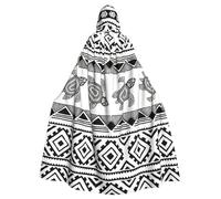 OXbnmm Disfraz étnico de tortuga a rayas para adulto, túnica de mago, para festival renacentista, Halloween, cosplay, capa de larpa