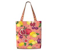 OXbnmm Exotic Fruits - Bolsa de lona resistente de 340.2 g para la compra, bolsa de mudanza, bolsa de lavandería