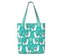 OXbnmm Linda bolsa de lona blanca con diseño de llamas y cactus, resistente de 340.2 g, bolsa de compras para la compra, bolsa de lavandería, bolsa de lavandería