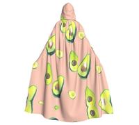 OXbnmm Many Avocado Images - Disfraz de mago para adultos, para festival renacentista, Halloween, cosplay, capa de larpa