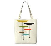 OXbnmm Mid Century Modern Prints - Bolsa de lona resistente de 340.2 g para la compra, bolsa de mudanza, bolsa de lavandería