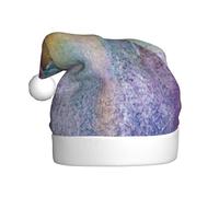 OXbnmm Sombrero de Navidad con estampado floral de arbustos (1 unidad), sombrero de Navidad para adultos, unisex, para suministros de fiesta, gorras suaves