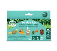 Oxbow Enriched Life Paquete de Fiesta de Cumpleaños - Juguetes para Conejos, Cobayas, Hámsteres, Conejos, Chinchillas, Ratas, jerbos, Accesorios para Animales pequeños
