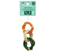 Oxbow Enriched Life Twisty Rings - Rabbit Toys, Guinea Pig Toys, Hamster, Rabbit, Chinchilla, Rat, Chinchilla Cage Accessories, Guinea Pig Accessories for Cage