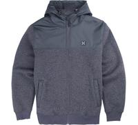 Oxbow - Sudaderas - Passage Hooded Full Zip Fleece Volcano Chine - Talla S - Gris Gris S