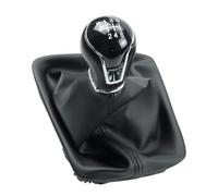 Oxektgb Coche Pomo Palanca Cambios Para Seat Para Leon III 3 MK3 2012 2013 2014 2015 2016 2017 Manual 5/6 Velocidad Palanca Cambios Pomo Cuero Funda Palanca velocidad Coche(6 Speed)