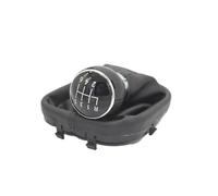 Oxektgb Coche Pomo Palanca Cambios Para VW Para Touran Para Caddy MK2 2003 2004 2005 2006 2007 2008-2013 2014 2015 Pomo cambio marchas con fuelle 5/6 velocidades Palanca velocidad Coche(6 Speed)