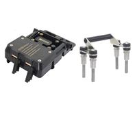 Oxektgb Soporte Móvil Moto para F900R para F900XR Soporte navegación para teléfono móvil con Manillar 12 mm Carga de teléfono USB Soporte Movil Bicicleta(C)