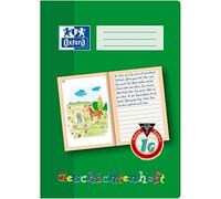 Oxford 100050091 Grito - Cuaderno de caligrafía Lin 1 G - A4, 16 hojas, 90 g/m², historia grapadora