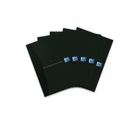 Oxford 100100905 - Cuaderno, A5, 5 mm, 96 páginas, 90 g/m2, papel óptico, cuadriculado, paquete de 5, color negro