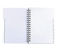 Oxford 100102879, Índice Alfabético, Doble Espiral, 100 Páginas, 11 x 17 cm, Surtido: Colores Aleatorios