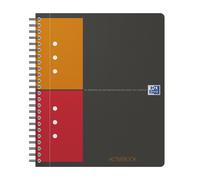 OXFORD 100102880 Activebook International A5 + checkered 10-hole perforated with