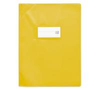 OXFORD 25 - Funda para cuadernos (17 x 22 cm, PVC, opaco, 15/100, color amarillo
