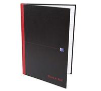 Oxford 400047606 Black N 'Red Cuaderno 5 unidades A4, rayado, con Hard Cover y marcapáginas 192 hojas negro/rojo