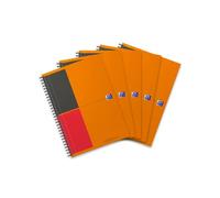 Oxford 400080785 notebook International 5 Pack B5 Naranja