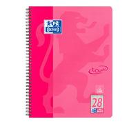 Oxford 400086496 - Cuaderno (Adulto, 80 hojas, Rosa, Negro, Estampado, A4+)