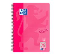 Oxford 400086496 - Cuaderno (Adulto, 80 hojas, Rosa, Negro, Estampado, A4+)