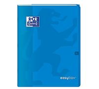 Oxford 400100048 EasyBook - Cuaderno grapado (24 x 32 cm, 96 páginas, 90 g, cuadros grandes, color azul