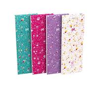 Oxford 400111054 ForMe Floral - Planificador de compras, 10 unidades, blocs de líneas, 80 hojas, 3 colores
