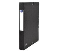 Oxford 400114360 Top File - Caja de cartón extrafuerte (12 unidades, 390 g), color Negro 4 cm Rückenbreite