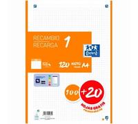 Oxford 400158163 papel de cuaderno 210 x 297 mm (a4) 120 hojas