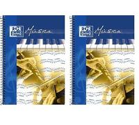 Oxford 713357 - Libreta de música, 20 hojas (Paquete de 2)