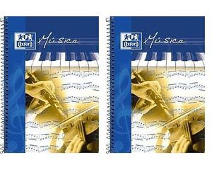 Oxford 713357 - Libreta de música, 20 hojas (Paquete de 2)