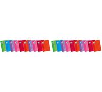 Oxford 736603 - Libreta A5, 48 hojas, horizontal, con margen, multicolor (Paquete de 2)