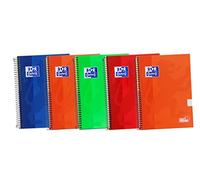 Oxford 753868 - Cuaderno, 80 hojas, cuadricula 4 x 4, multicolor