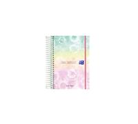 Oxford, Agenda 2022 2023 Dia Por Página, Tapa Extradura, 12x18 cm, Español, Diseño Tie dye "Love Yourself" - Modelo antiguo, año 2022